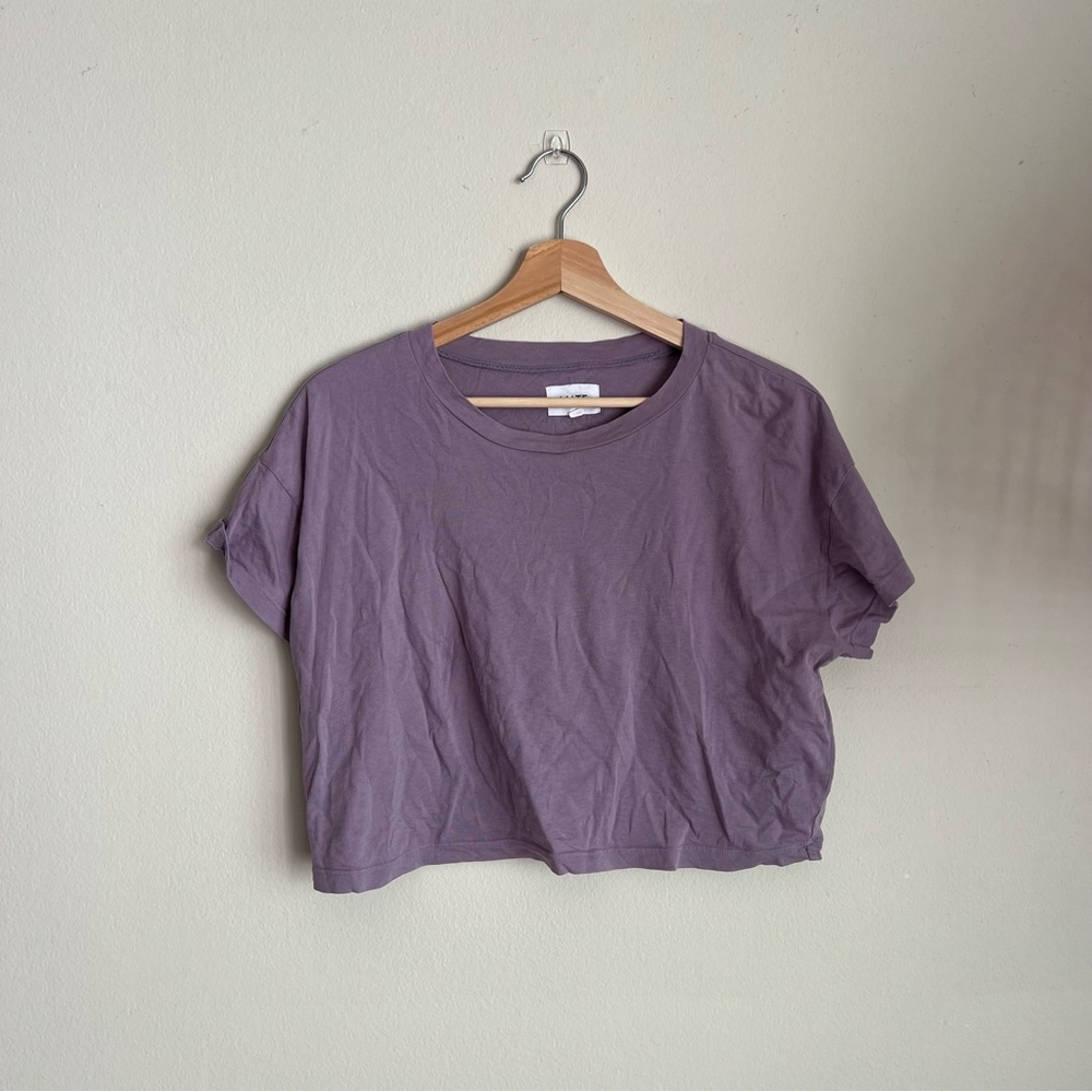 Mate the label short sleeve shirt purple